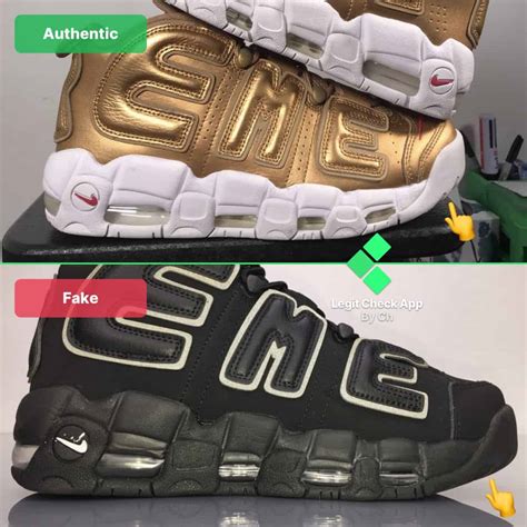 supreme nike uptempo fake|nike uptempo black price.